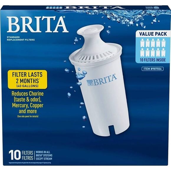 Brita - Standard Replacement Water Filter - 987554 -ONLY 7 FILTERS- New Open Box - Picture 1 of 4
